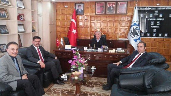 İlçe Milli Eğitim Müdürü Osman DAMARCAN, Sanayi Kooperatifi Başkanı Muzaffer DOĞAN´ı makamında ziyaret etti.
