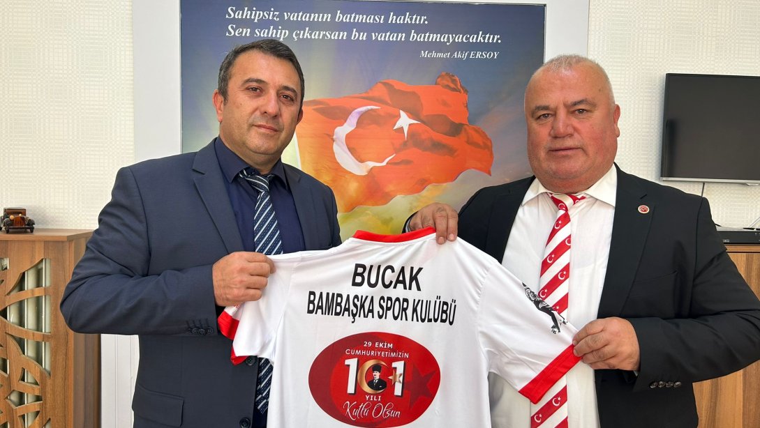 İLÇEMİZ BUCAK BAMBAŞKA SPOR KULÜBÜNDEN HAKAN CAMCIOĞLU' NA ZİYARET